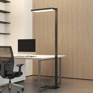 Arcchio lampa stojąca LED Timon, 54W, czarna, wysokość 195 cm Timon Arcchio, możliwość ściemniania, czarny, biuro, aluminium, nowoczesny