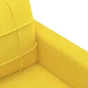 Sofa 2-osobowa, jasnoÅ¼Ã³Åta, 140 cm, tapicerowana tkaninÄ