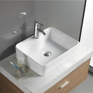 Umywalka nablatowa Corciano Elyss Proline Lśniąca Biel 48x37x13 cm