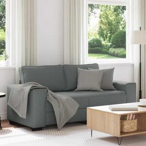 Sofa 2-osobowa, ciemnoszara, 180x77x82 cm, tapicerowana tkaninÄ