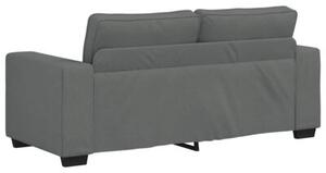 Sofa 2-osobowa, ciemnoszara, 180x77x82 cm, tapicerowana tkaninÄ
