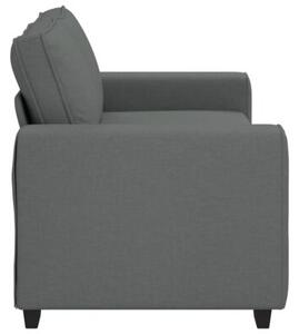 Sofa 2-osobowa, ciemnoszara, 180x77x82 cm, tapicerowana tkaninÄ