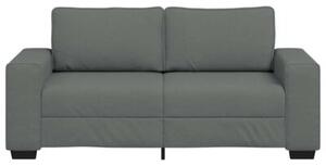 Sofa 2-osobowa, ciemnoszara, 180x77x82 cm, tapicerowana tkaninÄ