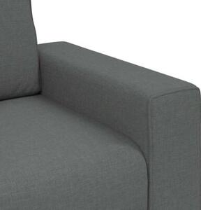 Sofa 2-osobowa, ciemnoszara, 180x77x82 cm, tapicerowana tkaninÄ
