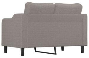 Sofa 2-osobowa, kolor taupe, 120 cm, tapicerowana tkaninÄ