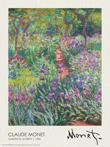 Plakat, Obraz The Artist s Garden in Giverny 1900, Claude Monet