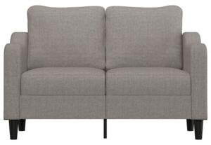 Sofa 2-osobowa, kolor taupe, 120 cm, tapicerowana tkaninÄ