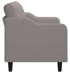 Sofa 2-osobowa, kolor taupe, 120 cm, tapicerowana tkaninÄ