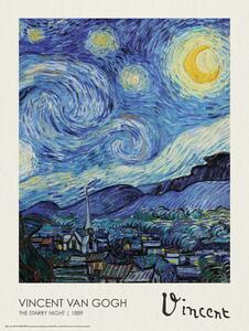 Plakat, Obraz Starry Night, Vincent van Gogh