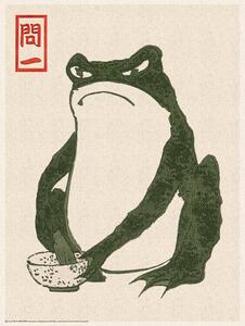 Plakat, Obraz Japanese Grumpy Toad