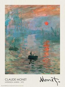 Plakat, Obraz Impression Sunrise 1872, Claude Monet