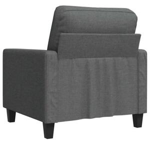Fotel, ciemnoszary, 60 cm, obity tkaninÄ
