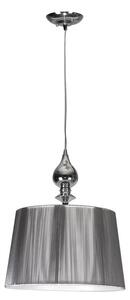 Srebrna lampa wisząca z dekoracyjnym abażurem - V160-Dusali