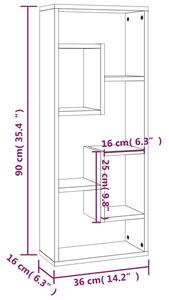 Minimalistyczny regał wiszący lub stojący beton - Alormi 4X