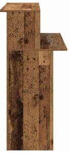 Biurko recepcyjne stare drewno 100x50x103,5 cm drewno klejone