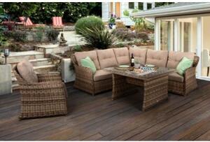 Zestaw mebli ogrodowych HOME & GARDEN Bergamo 562354 Beżowy