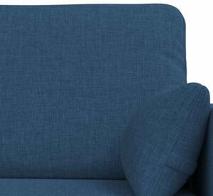 ModuÅowa sofa nowoczesna w kolorze niebieskim z ergonomicznym wsparciem