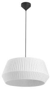 Biała lampa wisząca Dicte 53 - Nordlux, bawełniany abażur