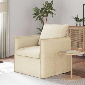 Nowoczesna kremowa kanapa moduÅowa z czarnÄ ramÄ i ergonomicznym designem