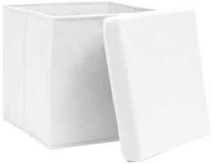 Zestaw 4 białych składanych pudełek - Dazo 3X