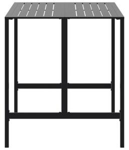 Stolik barowy, czarny, 100x100x110 cm, malowana proszkowo stal