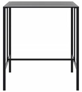 Stolik barowy, czarny, 100x100x110 cm, malowana proszkowo stal