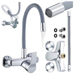 Bateria kuchenna HYDROSAN EBRO-GR-CH Chrom / Szary
