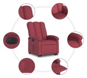 Podnoszony fotel masujÄ cy, elektryczny, rozkÅadany, bordowy