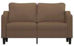 Sofa 2-osobowa, brÄ zowa, 140 cm, tapicerowana tkaninÄ