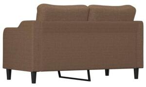 Sofa 2-osobowa, brÄ zowa, 140 cm, tapicerowana tkaninÄ