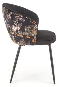 Krzesło z podłokietnikami K506 z wzorem z tyłu oparcia