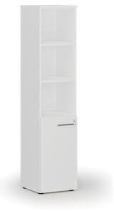 Szafa biurowa kombinowana PRIMO WHITE, drzwi na 2 poziomach, 1781 x 400 x 420 mm, biały