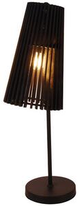 Lampa stołowa czarna ażurowy klosz - V039-Zenuti
