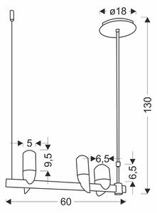 Lampa wisząca trzy ptaki - 9X V033 N2-W21