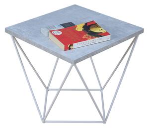 Minimalistyczny stolik kawowy beton + biały - Galapi 5X