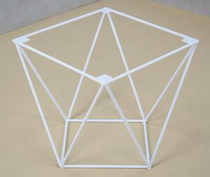Minimalistyczny stolik kawowy beton + biały - Galapi 5X