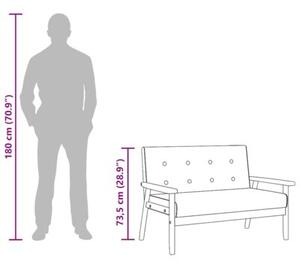 Sofa, 2-osobowa czarna, sztuczna skÃ³ra