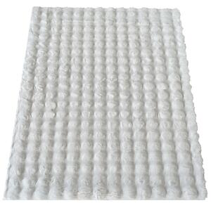 Biały puszysty dywan rabbit 3D - Gliko