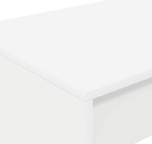 Nowoczesne biurko łóżkowe w minimalistycznym stylu - białe, 100 x 45 x 75 cm