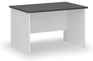 Biurko biurowe proste PRIMO WHITE, 1200 x 800 mm, biały/grafit