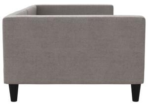 Sofa z funkcją spania, kolor taupe, 100x200 cm, obita tkaniną