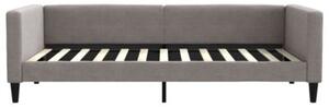 Sofa z funkcją spania, kolor taupe, 100x200 cm, obita tkaniną
