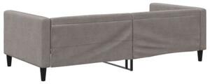 Sofa z funkcją spania, kolor taupe, 100x200 cm, obita tkaniną