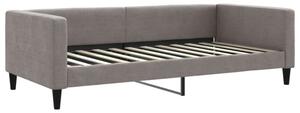 Sofa z funkcją spania, kolor taupe, 100x200 cm, obita tkaniną