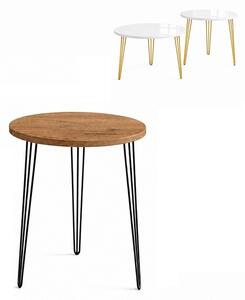 Stolik 40 cm okrągły nierozkładany, nogi Metalowe „ Hairpin legs_ ” | ArtD Home
