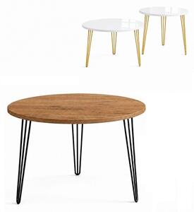 Stolik 60 cm okrągły nierozkładany, nogi Metalowe „ Hairpin legs_ ” | ArtD Home