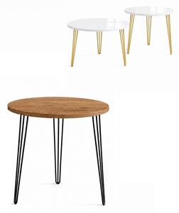 Stolik 40 cm okrągły nierozkładany, nogi Metalowe „ Hairpin legs_ ” | ArtD Home