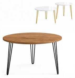 Stolik 70 cm okrągły nierozkładany, nogi Metalowe „ Hairpin legs_ ” | ArtD Home