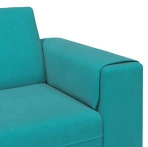 Nowoczesna sofa turkusowa do salonu - elegancki minimalizm i komfort dla 4 osÃ³b
