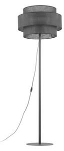 Lampa podłogowa TK Lighting CALISTO Black 5896, metalowa z abażurem, E27 LED do 15W, nowoczesna do salonu i sypialni 155 cm
